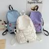Mochila escolar informal de estilo universitario transfronterizo, ligera, de viaje, moderna, con cordón, pequeña, fresca, de gran capacidad.