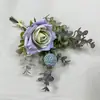 Flores artificiales con aroma a rosa, arreglos florales para el hogar, flores artificiales, jarrones de seda de rosa de alta gama, flores atadas a mano más vendidas transfronterizas