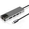 Estación de acoplamiento multifuncional 12 en 1 tipo C a HDMI dual 4K, VGA, tarjeta de red Gigabit, concentrador USB