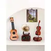 Adorno de gramófono vintage, caja de música creativa para la entrada de la sala de estar, decoración nostálgica con un toque de nicho, hecho de plástico