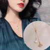 Collar Minimalista Coreano Ginkgo C105, Gargantilla de Lujo Ligero con Forma de Abanico Completamente Diamantada Estilo Nicho Socialité, Cadena para Clavícula