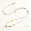 Cordón con Colgante de Ágata Ajustable de 2 mm Nudo de Transferencia Tejido a Mano Colgante de Jade Hebilla de Seguridad Cuerda Dorada para Colgante