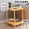 Mesa Pequeña para Sala de Estar, Mesa de Café Pequeña, Mesa Auxiliar Sencilla para Uso Doméstico, Mesita de Noche para Dormitorio, Estante de Almacenamiento de Mesa, Estilo Minimalista Moderno para Vivienda de Alquiler