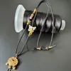 Cuerda de Colgante Puramente Tejida a Mano con Diseño de Flor de Durazno, Cuerda Hecha a Mano para Colgar Accesorios