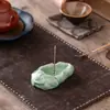 Inserto de Incienso de Loto Celadón Quemador de Incienso de Cerámica Adornos Zen Incienso Oficina Escritorio Decoraciones para el Hogar