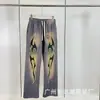 Moda Retro Europea y Americana Estilo Estrella del Infierno Infierno Sudadera con Capucha Holgada Sudadera para Hombre Conjunto para Mujer Tendencia Otoño