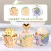 Copo de papel de filme de cupcake de bolo de formato médio Chiffon Cartoon Mafen Cup 50