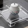 Juego de té de kung fu con pequeñas flores pintadas a mano, tetera de cerámica de alto valor de color con filtro, tetera pequeña de porcelana blanca bajo color esmaltado, olla individual