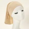 Aliexpress Transfronterizo Nuevo Multicolor Cristal Cáñamo Cola Larga Gorro Básico Punto Hui Color Puro Cola Inclinada Gorro Turbante