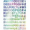 Pegatinas de Letras Láser de 1 pulgada Vinilo Autoadhesivo para Buzón Impermeable Etiqueta Autoadhesiva Pegatinas de Alfabeto y Números