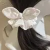Gomita Grande Estilo Francés para Cabello Grueso, Lazo para Moño, Banda Elástica de Alta Gama para Niñas