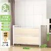 Estante de Cocina de Pie Gabinete de Almacenamiento Multicapa Horno de Microondas Doméstico Gabinete Multifuncional con Puerta Gabinete de Almacenamiento a Prueba de Polvo