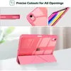 Adecuado para funda protectora iPad 10ª Generación, Funda protectora acrílica transparente para iPad, Funda blanda para tableta iPad 11A16 con ranura para lápiz