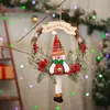 Nueva Guirnalda de Decoración Navideña Ratán Artificial Corona Navideña para Colgar en la Puerta Accesorios de Decoración para Ventanas Decoraciones Navideñas
