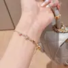 Pulseira Coração de Amor, Joia de Luxo Leve de Nicho de Alta Qualidade, Cheia de Diamantes, Super Brilhante, Joia de Mão Simples, Acessórios de Outono e Inverno, Pulseira da Moda