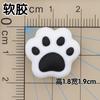 Kk Gravata Borboleta para Gato Orelhas de Gato Tamancos Borracha Macia Acessórios de Joia Capa para Celular Copo d'Água Chinelos DIY Material de Patch