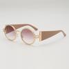 Gafas de Sol Redondas de Marco Pequeño Retro de Moda Europea y Americana 2026 para Viajes, Actividades al Aire Libre y Protección UV