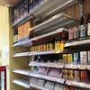 Estante de Supermercado Montado en Pared para Exhibición de Ropa, Almacenamiento Varios, Estante para el Hogar, Librero Montado en Pared, Estante de Almacenamiento