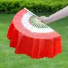 Abanico Danza del Abanico Accesorios de Performance para Danza del Abanico Niños Yangko Baile Cuadrado Doble Cara Un Par de Manos Izquierda y Derecha Leften