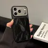 Adequado para Capa para iPhone 17 Pro Max Janela Grande Padrão Rachadura de Gelo Aveludado, Capa Anti-Queda para iPhone 16, 15 Pro Max, 13