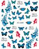 Adesivos de Arte de Unha Borboleta Primavera 2024 Novos Atacado Adesivos de Unha Borboleta Pequena Colorida Decoração Meia Borboleta