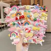 Novos Prendedores de Cabelo Infantis Prendedores de Cabelo para Meninas Coreanos Fofos Flores de Princesa Adolescentes Presilhas Laterais Franja Conjunto de 14 Peças de Presilhas Pequenas