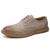Sapatos Casuais Masculinos de Novo Tamanho Grande Transfronteiriços, Sapatos de Trabalho Britânicos Estilo Retrô, Sapatos Elegantes de Couro Brogue
