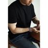 Algodón Puro Pesado Estilo Americano Color Sólido Diario para Hombre Moda de Verano Simple Manga Corta Cuello Redondo Básico Casual Versátil