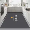 Las alfombrillas de suelo para cocina de lodo de diatomeas son antideslizantes y a prueba de aceite, se limpian con un paño y son lavables, alfombrillas para pies resistentes a las manchas en la entrada, alfombrillas absorbentes y alfombras
