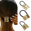 Elástico de Cabelo para Rabo de Cavalo Alto com Laço, Franja Lateral, Grampo de Cabelo, Acessório de Cabelo, Presilha para a Parte de Trás da Cabeça