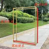 Accesorios de Boda Marco Cuadrado de Hierro Forjado Boda al Aire Libre Decoración Geométrica de Pasillo Soporte de Fondo Arco Soporte para Flores Soporte de Exhibición