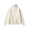 Suéter de solapa estilo americano para hombre, otoño e invierno 2026, tejido base de punto de cuello alto con media cremallera, suéter tipo chaqueta de alta gama