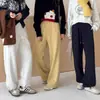 Chunxi +Fleece Calça de Moletom Popular Aprimorada Armazenamento de Calor Quentura Punho Ajustável Calça de Perna Larga Calça Longa para Mulheres