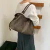 Bolso de mano de moda 2026 de gran capacidad, nuevo bolso coreano estilo commuter para mujer, tote de gamuza de otoño