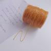 100 m/saco Corrente para joias DIY 235sf 245sf corrente o flash corrente o plana corrente cruzada corrente fina clavosin