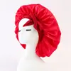 Gorro de Satén Imitación Seda con Correa Suave Ajustable, Gorro de Noche, Adecuado para Dormir, Gorro con Correa para Cabello Rizado