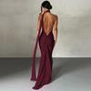 Vestido para Mujer, Verano, Gama Alta, Estilo Nuevo, Corte Ajustado, Sin Espalda, Halter de Moda, Puro Deseo, Persona Pequeña Atractiva