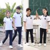 Roupas Novas de Verão para Jardim de Infância, Ensino Fundamental I, Ensino Fundamental II, Ensino Médio, Algodão, Branco, Manga Curta, Esportes, Uniforme de Escola Primária, Conjunto de Duas Peças