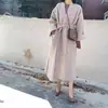Abrigo de Lana Estilo Hepburn para Mujer, de Longitud Media, Nueva Versión Coreana Otoño e Invierno 2026, Abrigo de Lana Grueso de Doble Cara de Moda