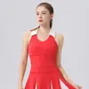 Conjunto de Duas Peças Saia de Tênis Patchwork de Cor Contrastante Primavera e Verão Saia de Golfe Tênis Top Casual Esportivo Uniforme de Badminton