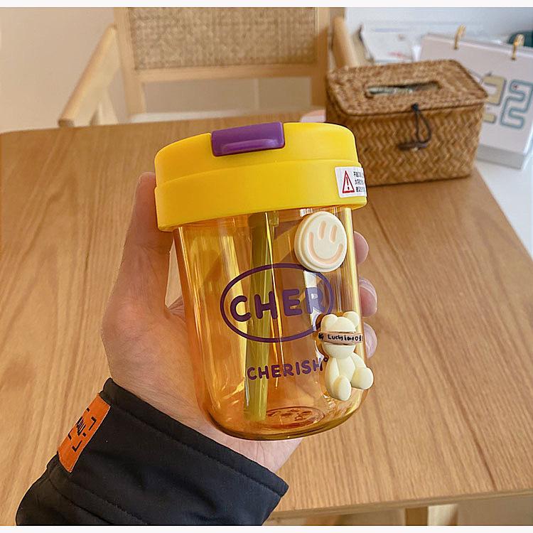 帮手描述图：夏天创意ins风吨吨杯吸管可爱迷你小巧男女学生塑