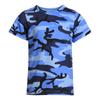 Cross-border Factory Atacado Masculino 3D Print Manga Curta T-Shirt Top Tamanho Grande Masculino Crewneck Camuflagem T-Shirt