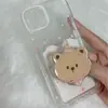 Airbag Acrílico com Adesivo Dupla Face 3M para Fixação de Suporte de Airbag Borboleta e Urso, Suporte Preguiçoso para Capa de Celular