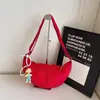 Bolsa de Tecido Oxford Bolsa Transversal para Mulheres 2026 Nova Moda Bolsa de Ombro Bolsa Transversal de Grande Capacidade para Aula e Deslocamento Bolsa Bolinho