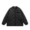 Chaqueta de Béisbol Acolchada de Algodón Holgada Estilo Japonés para Hombre 2025 Otoño/Invierno Abrigo de Color Sólido