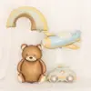 Ins Lindo Oso Mate Avión Arcoíris Dinosaurio Animal Globo Globo de Película de Aluminio Decoración de Fiesta de Cumpleaños