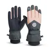 Guantes de esquí de invierno para hombre y mujer, algodón, adultos, impermeables, engrosados, para montañismo, equitación, cálidos, para exteriores, nieve, de cinco dedos