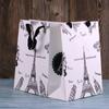 Bolsa para Tienda de Ropa Punto Estilo Nórdico Torre Eiffel Ropa Bolsa de Papel Publicidad Bolsita de Papel Kraft Bolsa de Regalo Pequeña