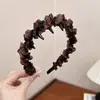 Tiara Coroa Alta de Strass Borboleta para Mulheres, Nova Faixa de Cabelo Ondulada Moderna Antiderrapante para Lavar o Rosto