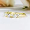 Joyería Longlongjin nuevo anillo de circonita en forma de pera 3 * 4 mm gota de agua para mujer europeo y americano transfronterizo anillo de venta caliente